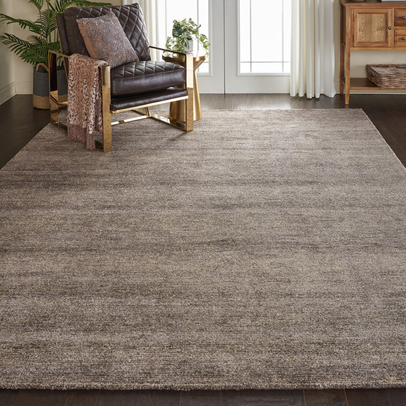 Tapis rayé touffeté à la main en jute / sisal Monea, Rectangle 9 pi 6 po x 13 pi