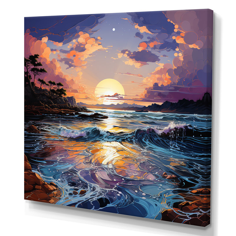 «Storms Charm», impression liquide, Toile tendue, H 16 po x l 16 po x P 1 po
