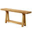 Table basse de style naturel, table d'entrée en bois, console élégante
