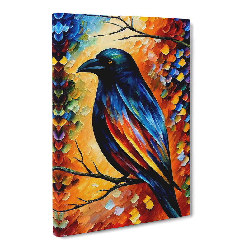 Crow Bird Vol.1 - Wrapped Canvas, 50cm H x 35cm W x 3cm D