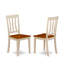 L'ensemble de mobilier de salle à manger 5 pièces comprend une table de cuisine rectangulaire avec Dropleaf et 4 chaises de salle à manger, 30 po x 48 po, babeurre et cerise-131639916-131639919-131639917