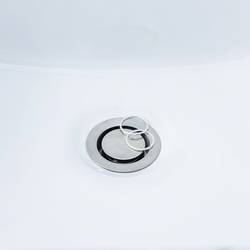 Drain escamotable en nickel brossé Dearborn Universal, Nickel brossé