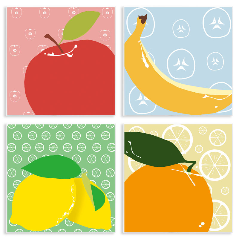 «Bright Kitchen Fruit», art mural par Daniela Santiago