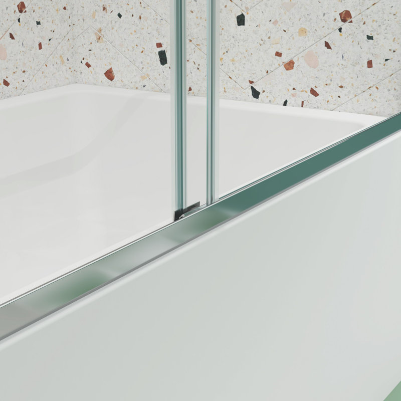 Chrome 56-60" x 70" Dual Sliding Clear Glass Shower Door