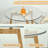 Lashure Glass Top Nesting Coffee Table