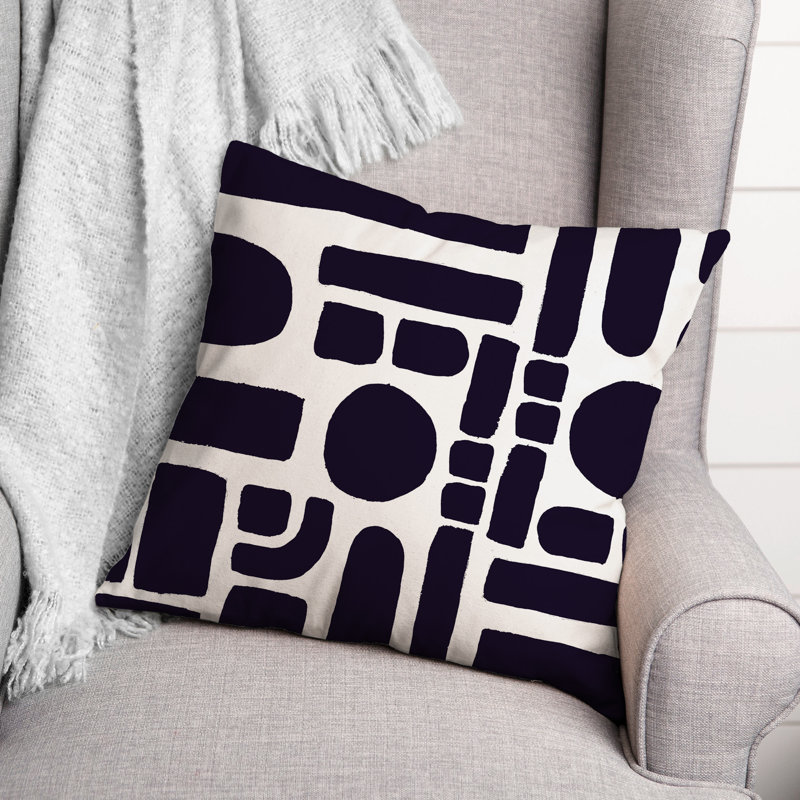 Coussin décoratif intérieur / extérieur, Bleu marine