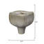 Plunge Ceramic Decorative Vessel, Matte White-1812729846
