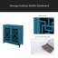 Armoire de rangement, buffet Buffet, bleu sarcelle