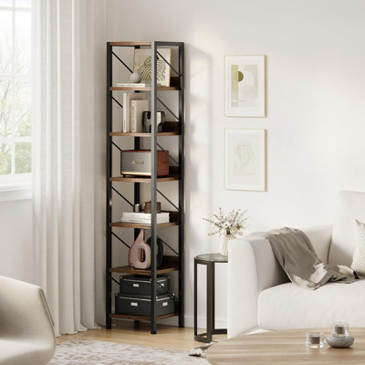 168cm H x 34.8cm W Metal Bookcase