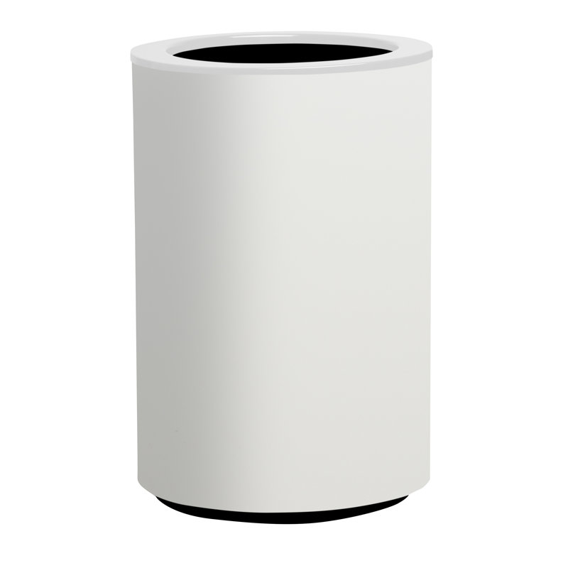 Metal Pot Planter, White, 50cm H x 60cm W
