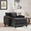 Chaise d'appoint rembourrée avec coussins Abigail