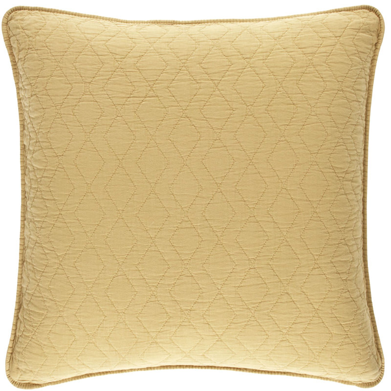 Birdie Quilted Sham, Gold, Euro