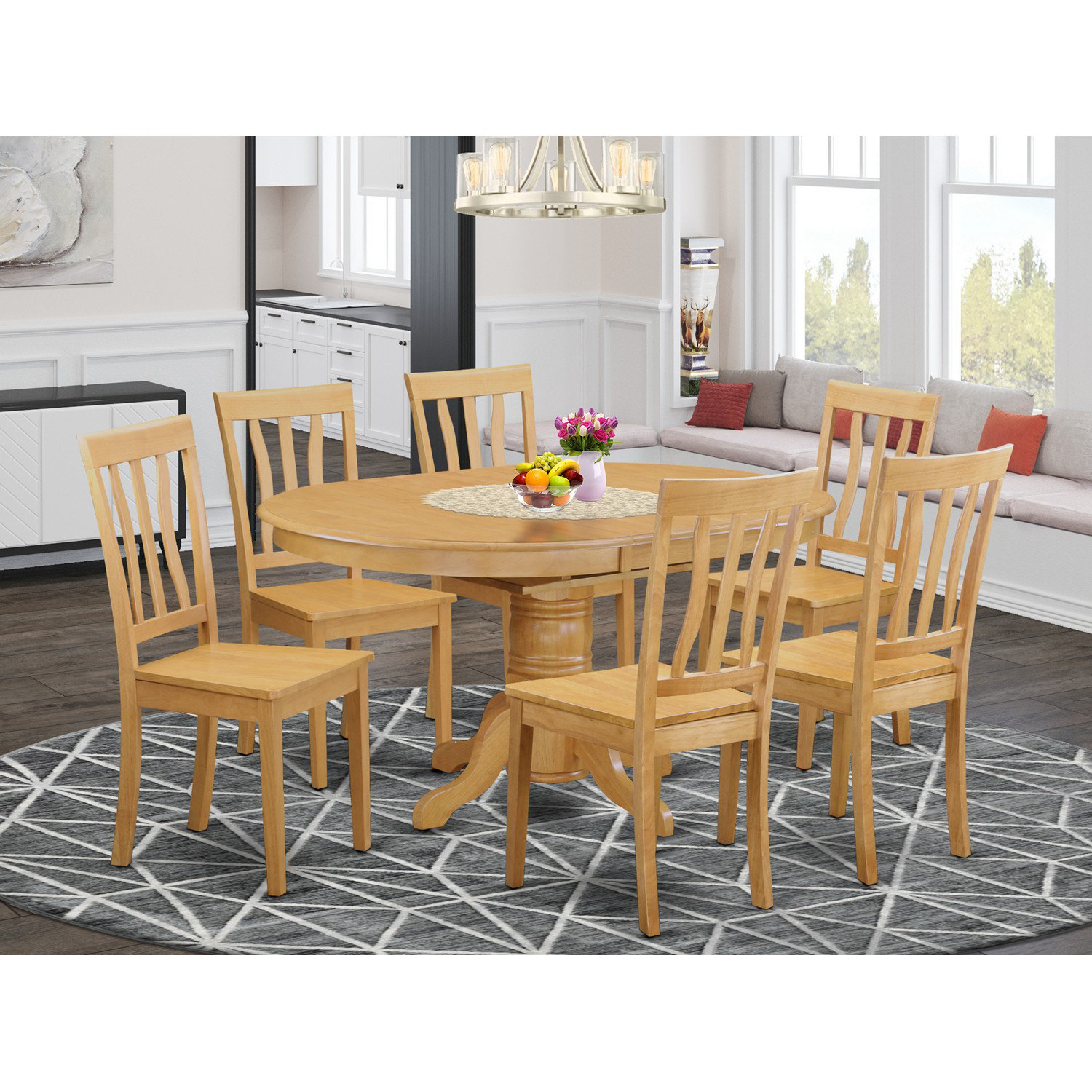 Oak butterfly discount table and chairs