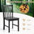 Rustic Dining Chairs Set of 4 with Slat Tilt Backrest, Wide Seat, Rubber Wood Legs Black-657615221-657615223