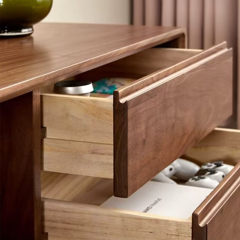 Nordic style simple retro TV cabinet, 62.99"