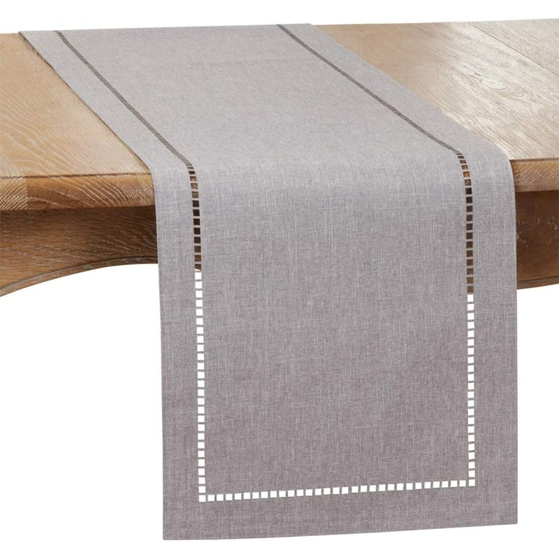 Chemin de table 14 pi, L 54 po x l 14 po, Gris