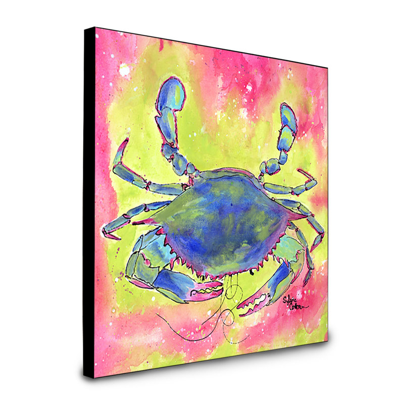 Panneau mural art crab Ipella