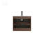 Meuble-lavabo mural 24 po avec lavabo en céramique avec un trou de robinet, grand meuble-lavabo flottant avec rangement pour salle de bain moderne, lavabo une pièce sans drain et robinet, pré-assemblé-931645399
