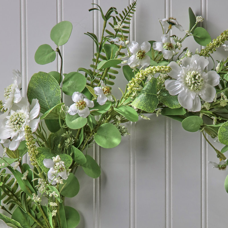 22" Summer Scabiosa Wreath