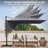 144'' x 108'' Rectangular Cantilever Umbrella with Crank Lift , Counter Weights Included-494796056