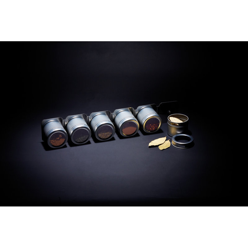 MasterClass 6 Jar Magnetic Spice Rack