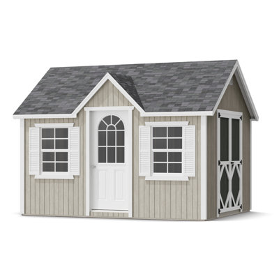 Classic Cottage Outdoor Wood Storage Shed