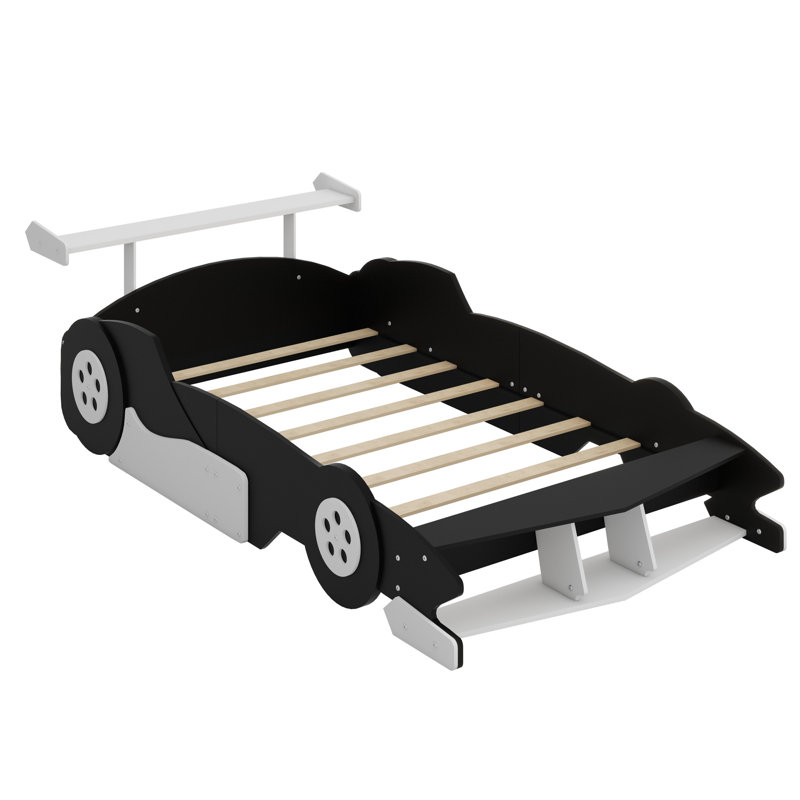 Lit plateforme avec roulettes Race, Noir