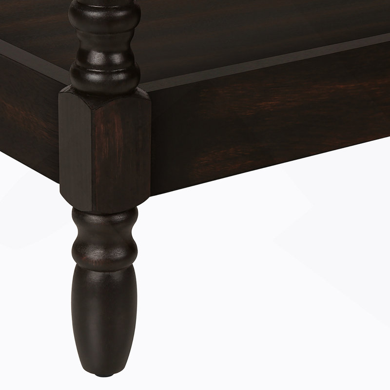 Table d'appoint, 2 niveaux, table de bout, table d'appoint, carré, table de chevet, chambre à coucher, lampe, placage brun, traditionnel