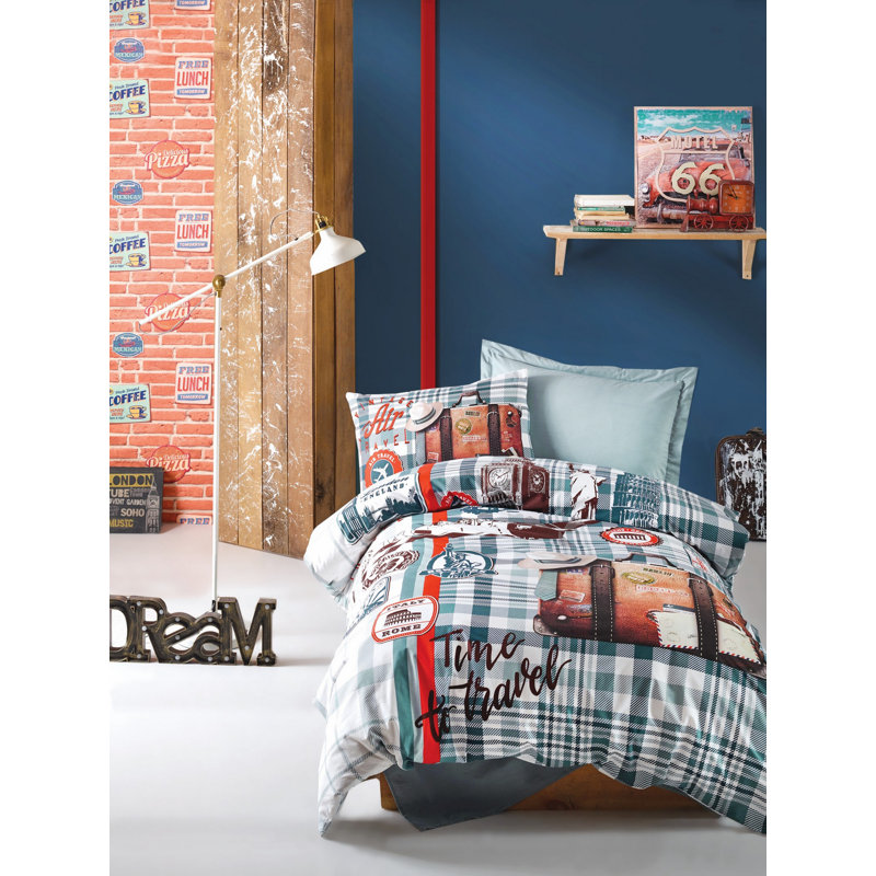 Ensemble de housse de couette 100% coton 3 pièces Burnside
