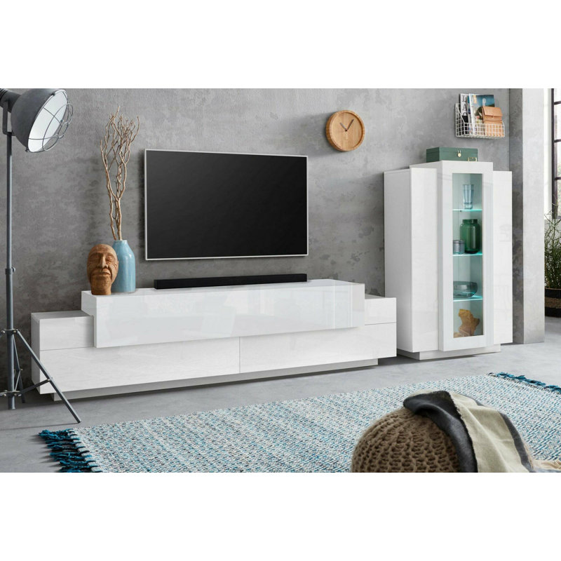Calyse Rectangle Accent Cabinet, White