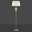 Falkland 154Cm Classic Antique Traditional Floor Lamp Faux Silk Pleated Shade-1890332499