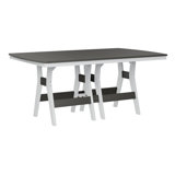 Berlin Gardens Harbor Regular Natural With White Base Rectangular Dining Table