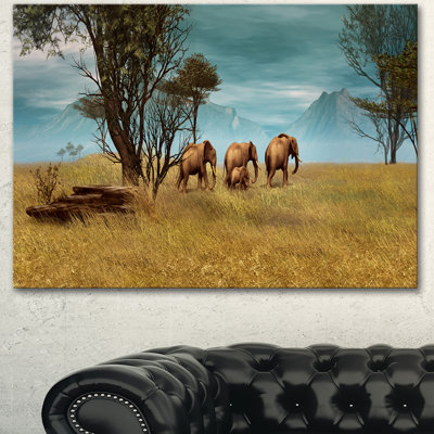 «African Elephants Panorama», photographie
