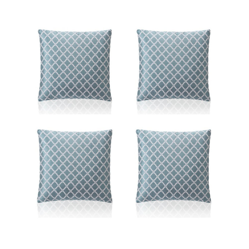 Dareece Cotswold Cushion Covers with Filler Pads, Teal, 45 cm H x 45 cm W x 15 cm D