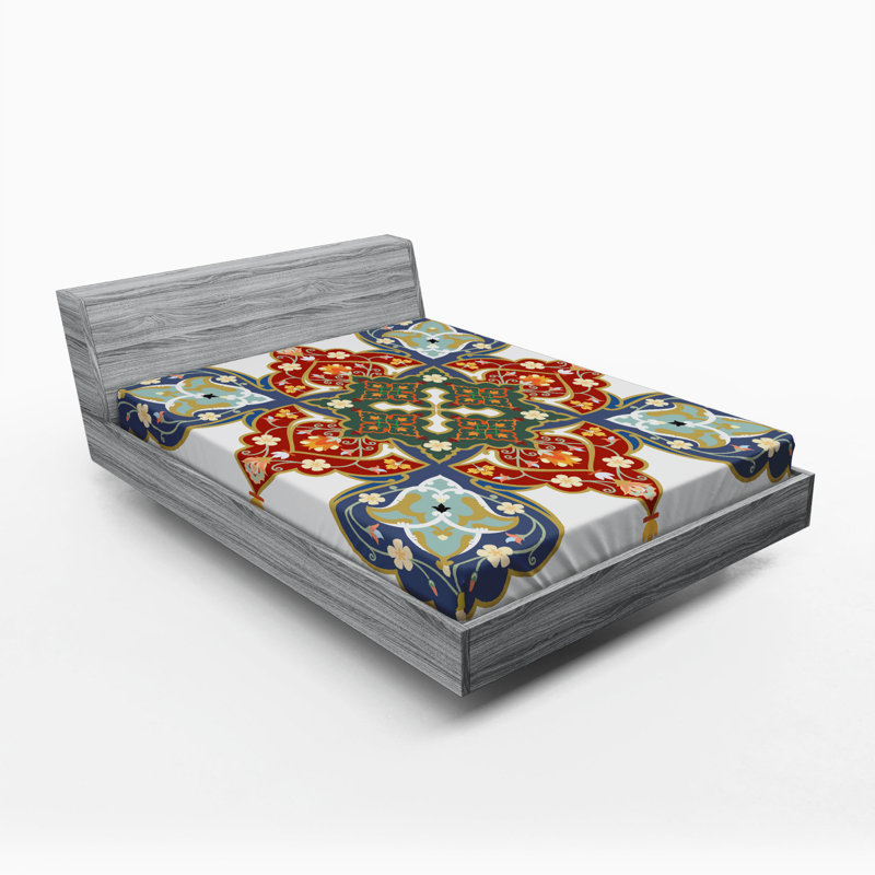 Oriental Microfiber Fitted Sheet, Full Fitted Sheet