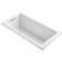 Underscore® 60" x 30" Drop-In or Undermount Acrylic Soaking Bathtub with Sloped Backrest