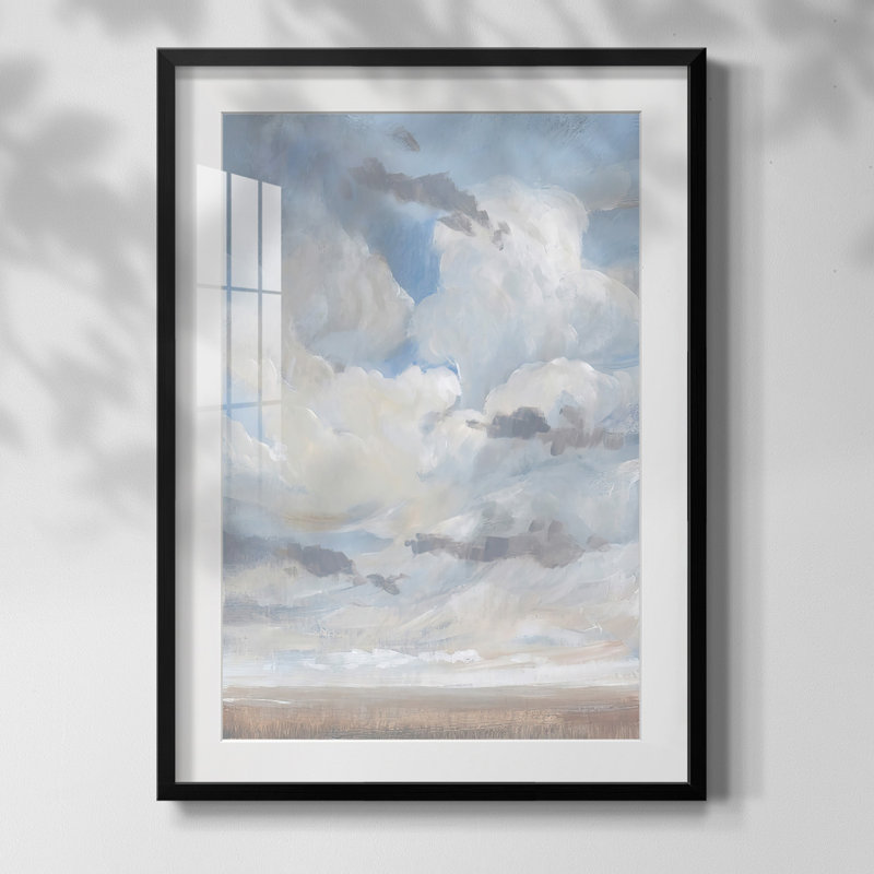 «Inkwell Intersect II», reproduction encadrée, Blanc, Papier avec cadre noir