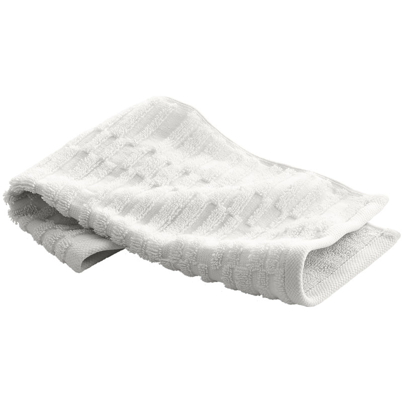 Bath Linens Washcloth with Tatami Weave, Dune
