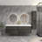 83.4'' Double Bathroom Vanity with Plastic Top-1939500631