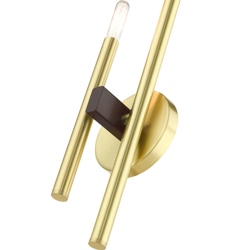 Armed Sconce, Satin Brass
