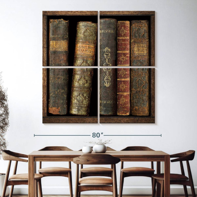 Kerner In The Library II, 74'' H x 74'' W