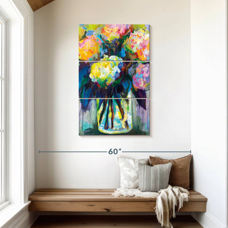 Avery Full Of Hydrangeas, 45" H x 28" W