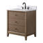 Meuble-lavabo autoportant à simple cuve 30 po avec plateau en marbre Caldwell-107663151-107663169-107663173