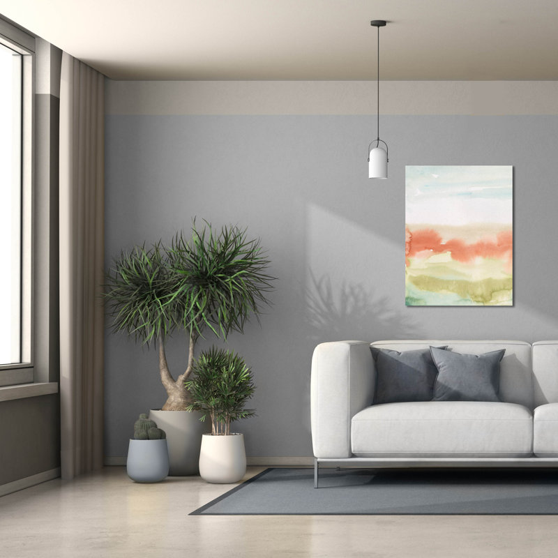  «Blush Sunrise 1» par Alicia Longley, art mural sur toile, 26 po x 34 po