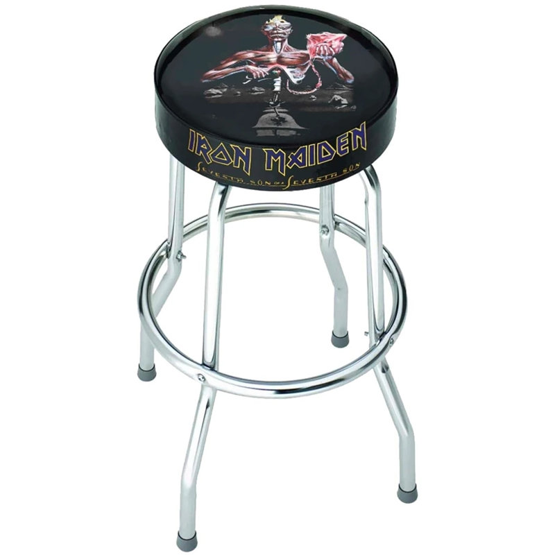  Tabouret de bar IRON MAIDEN 7TH SON noir / chrome