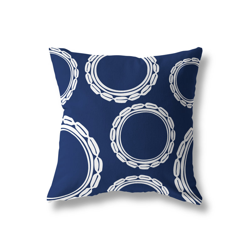 Housse et insert de coussin extérieur d'extérieur, L 15 po x H 15 po, Bleu marine