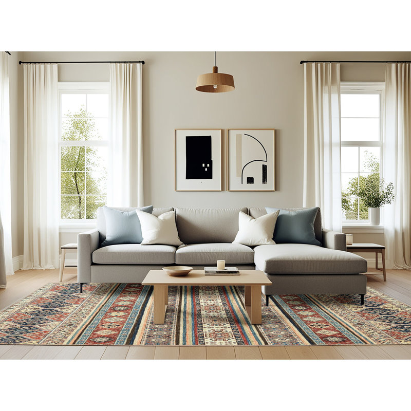 Abstract Indoor Rug, Rectangle 6' x 9'