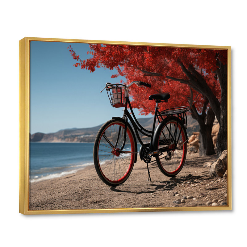 Vélo Silent Journey II, H 16 po x l 32 po x P 1 po, Cadre flottant doré