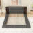 Wood Platform Bed with Extended Upholstered Headboard and Slats-816464470