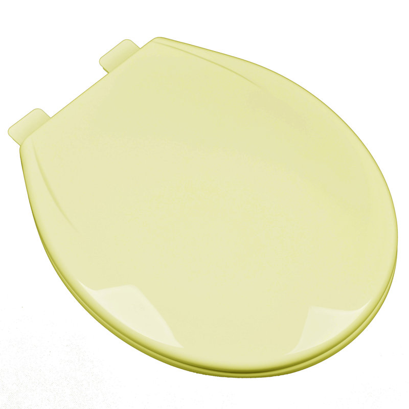 Round Toilet Seat and Lid, Citron Yellow